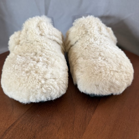 Birkenstock BOSTON BIG BUCKLE TEDDY Rivet Logo OS Eggshell EU41/M9/W11 Narrow - Picture 6 of 15